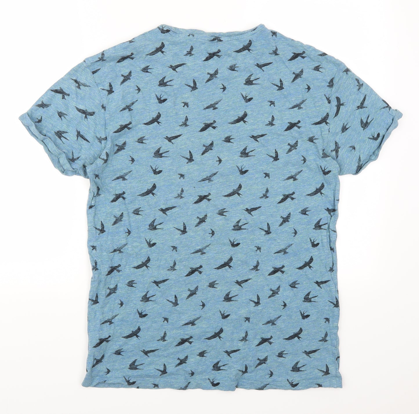 NEXT Mens Blue Animal Print   T-Shirt Size M