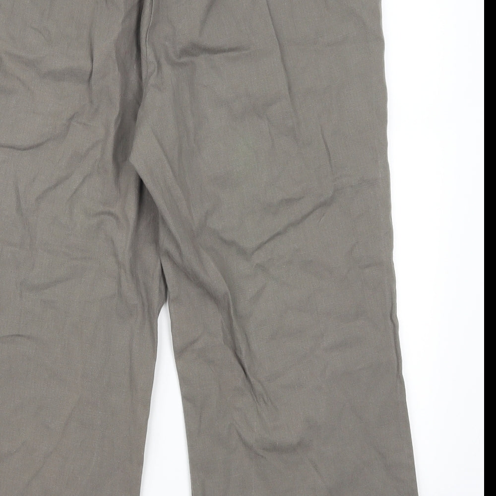 Dorothy Perkins Womens Grey   Cropped Trousers Size 14 L20 in