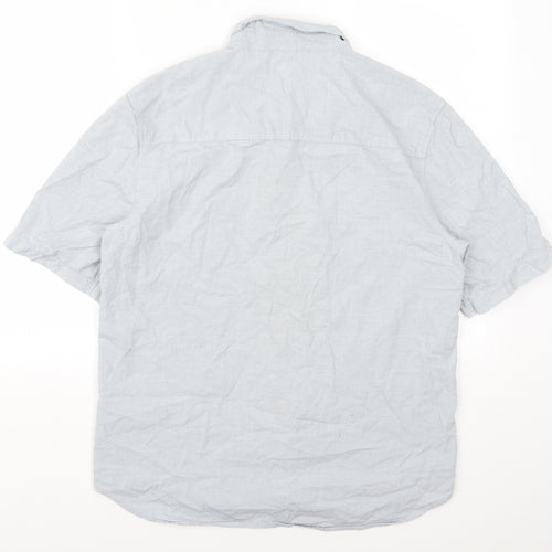 H&M Mens Grey    Button-Up Size M