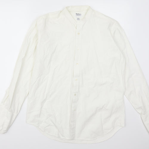 Walters Mens White    Dress Shirt Size L