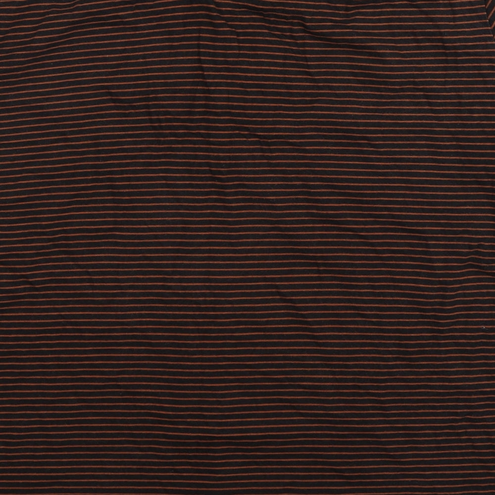 Ben Sherman Mens Black Striped   Polo Size XL