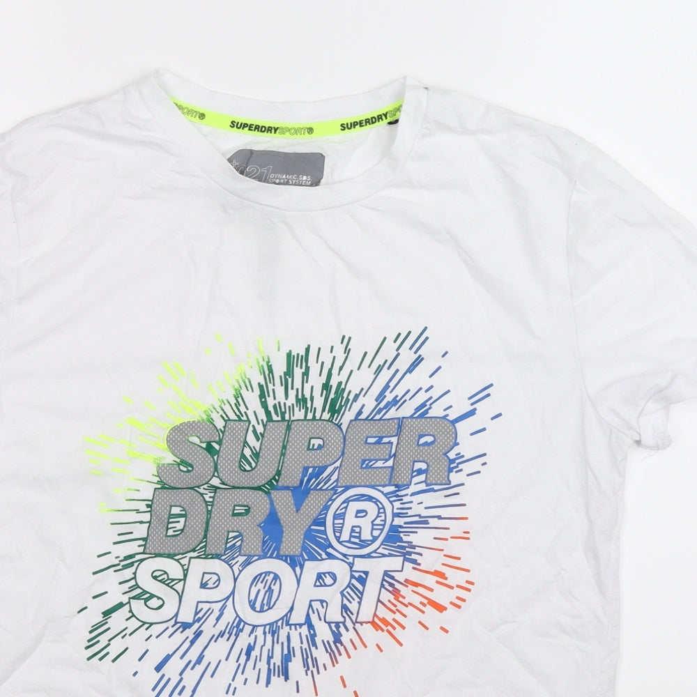 Superdry Mens White    T-Shirt Size S