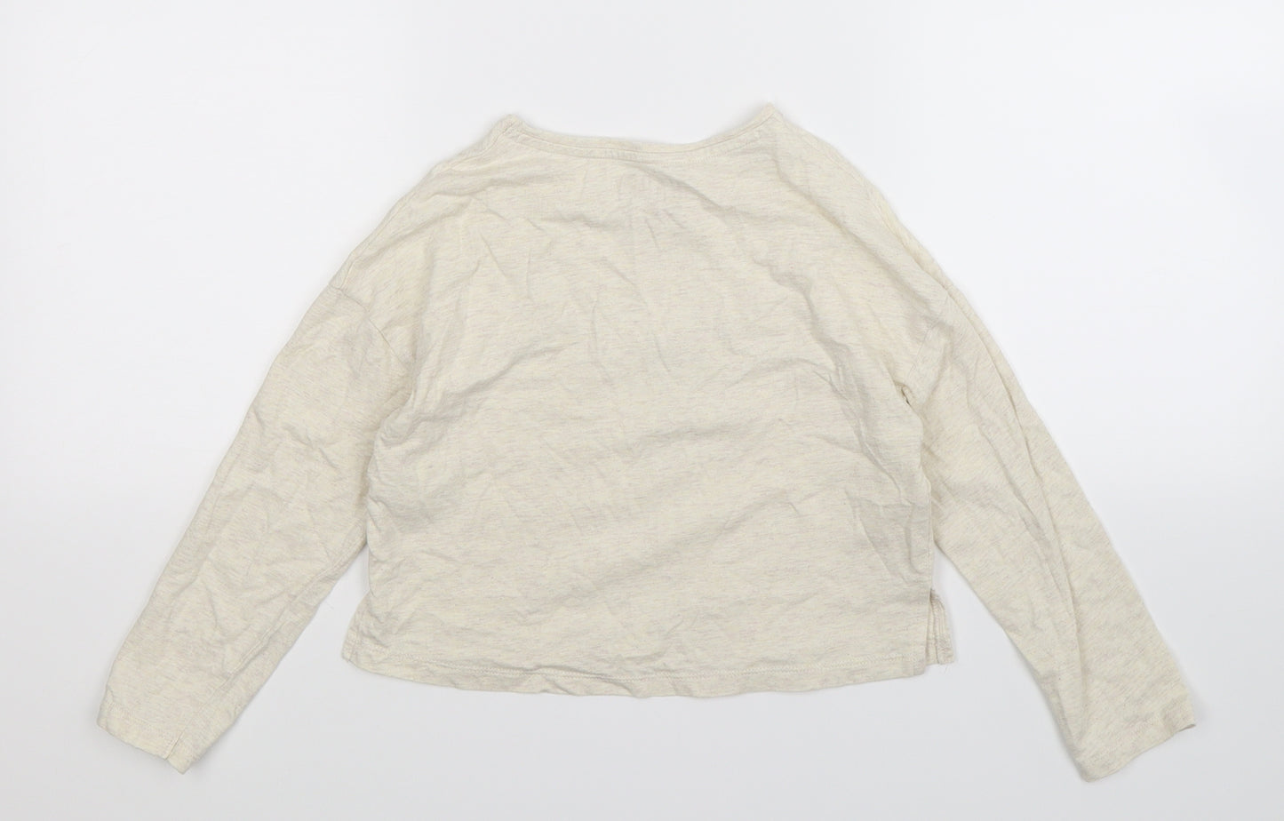 F&F Girls Beige   Basic T-Shirt Size 6-7 Years
