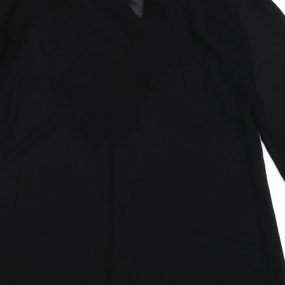 Preworn Womens Black   Basic Blouse Size 16