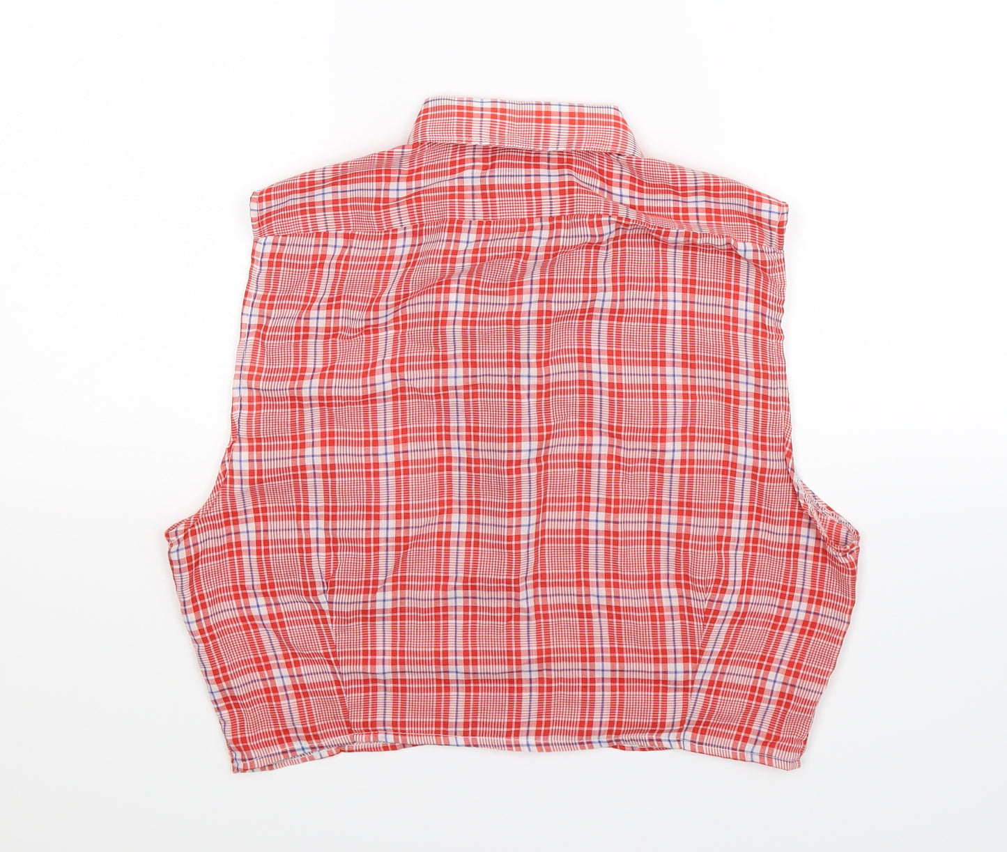 Loving youth Girls Red Check  Basic Button-Up Size L