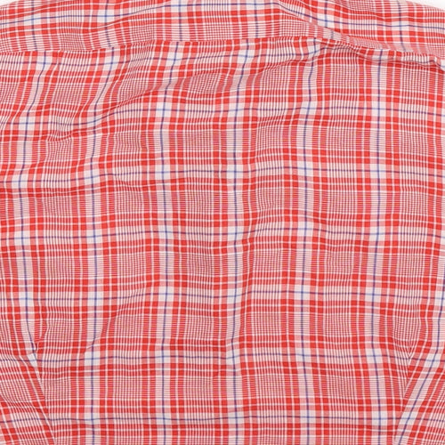 Loving youth Girls Red Check  Basic Button-Up Size L