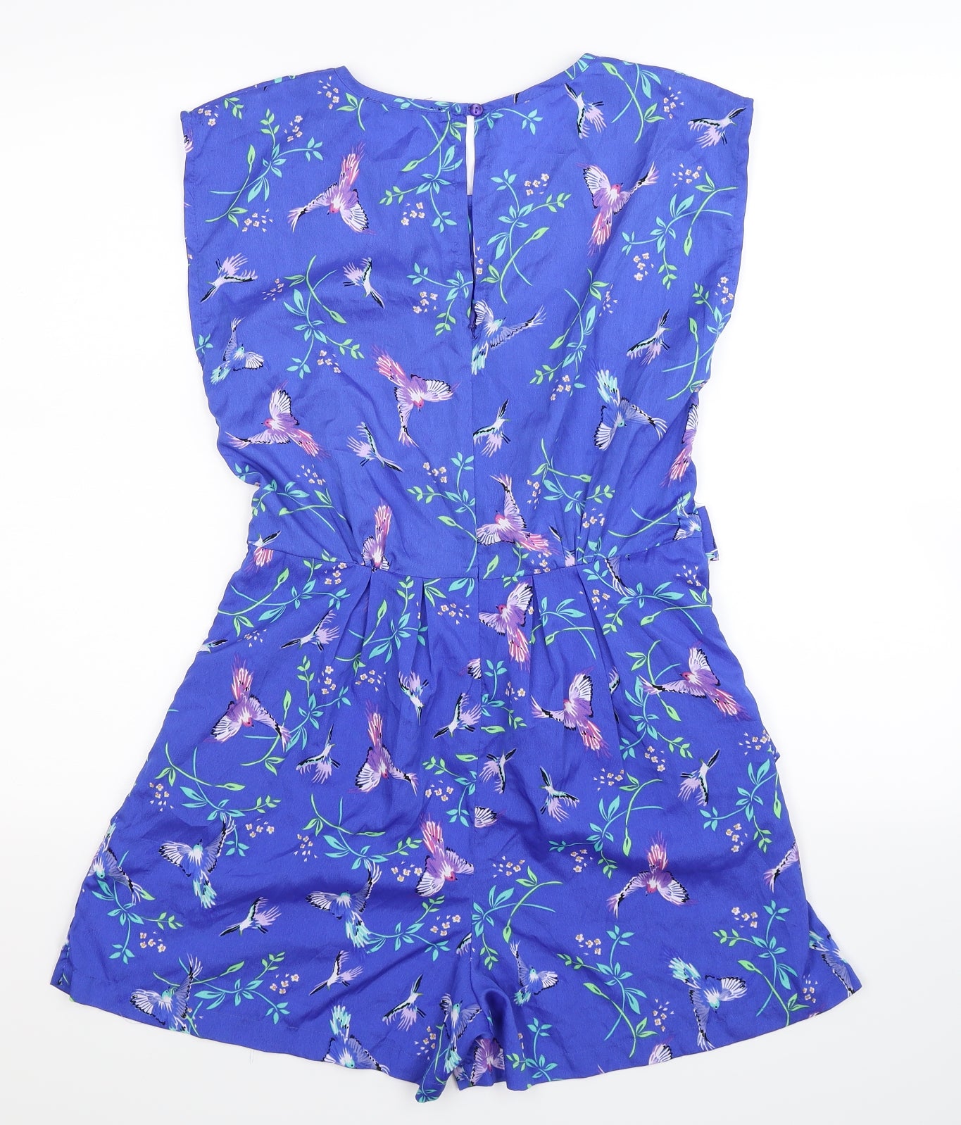 Atmosphere Womens Blue Floral  Playsuit One-Piece Size 8 L4 in