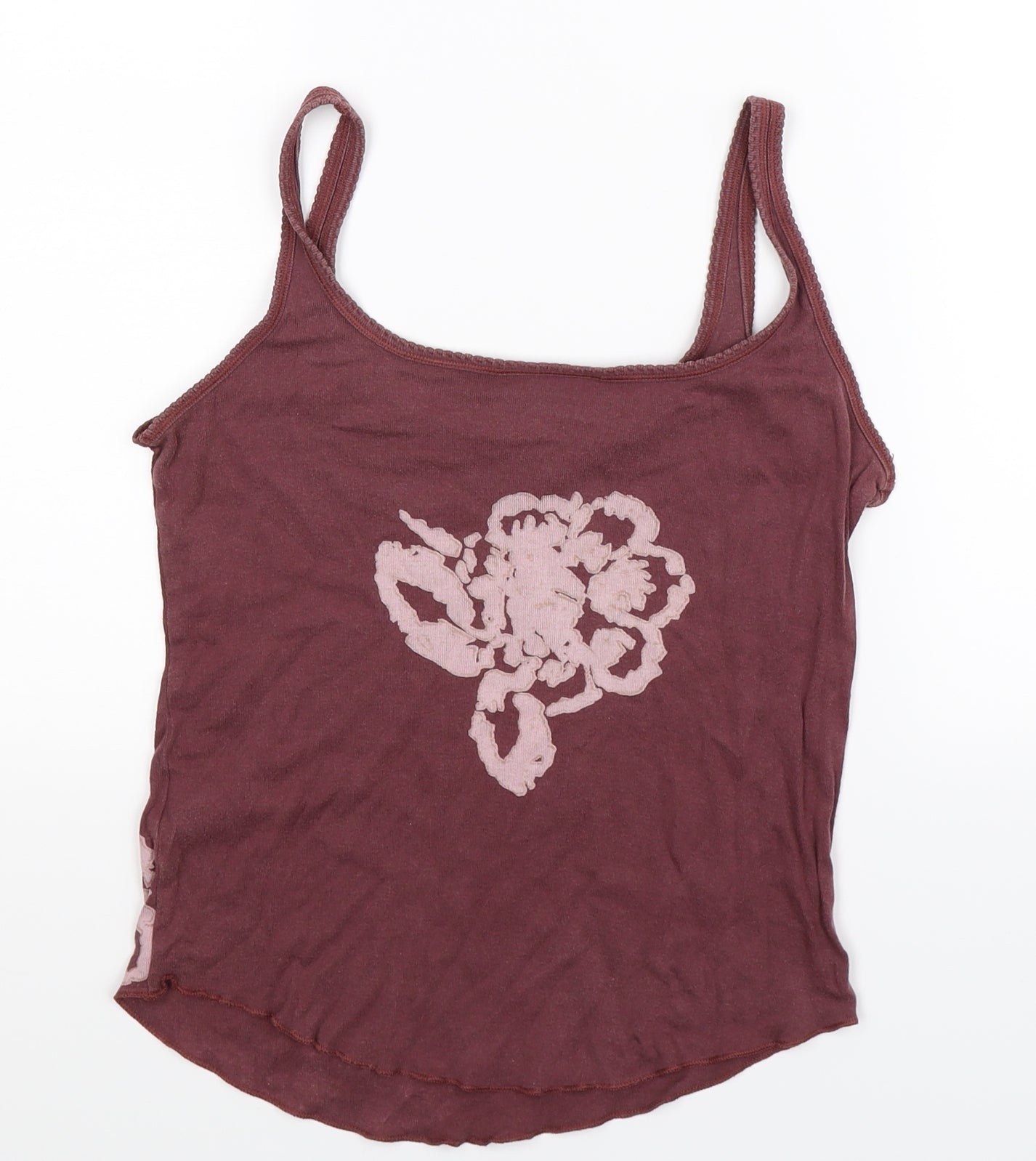 Principles Womens Brown Floral  Basic Tank Size 12