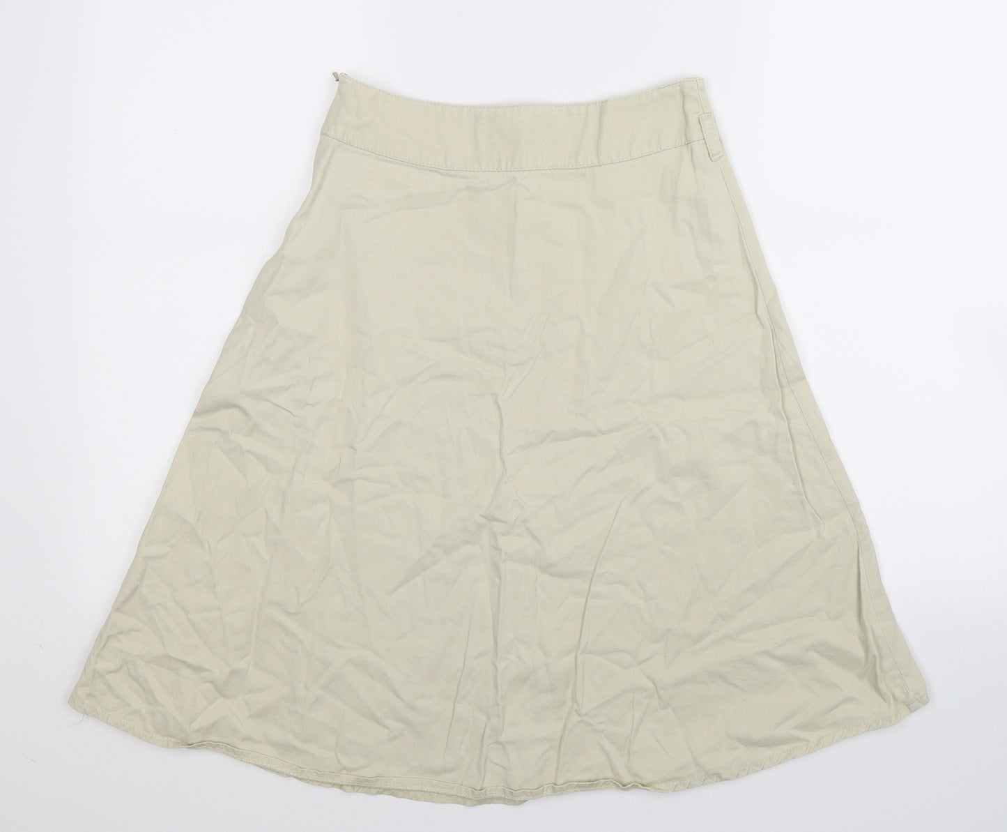 River Island Womens Beige  Denim A-Line Skirt Size 8