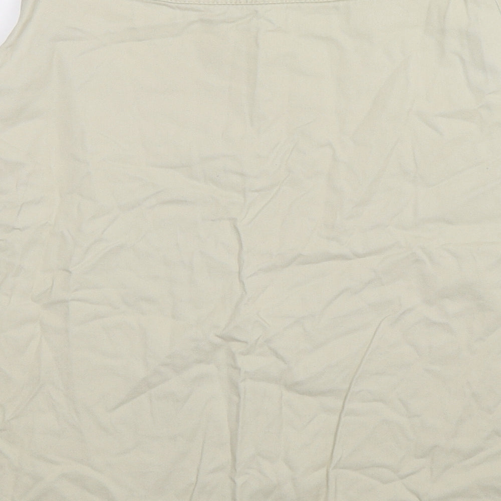 River Island Womens Beige  Denim A-Line Skirt Size 8