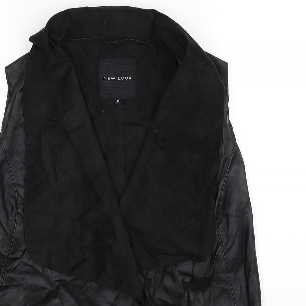 New Look Womens Black   Gilet Jacket Size 10