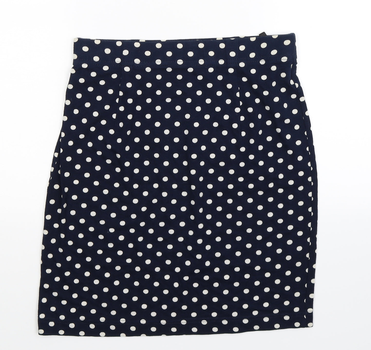 St Michael Womens Blue Polka Dot  Straight & Pencil Skirt Size 10