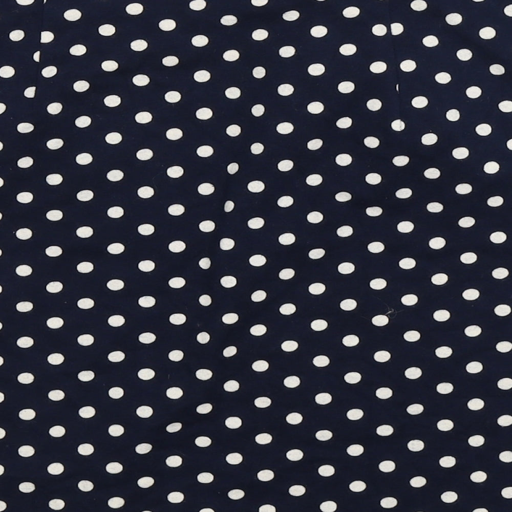 St Michael Womens Blue Polka Dot  Straight & Pencil Skirt Size 10