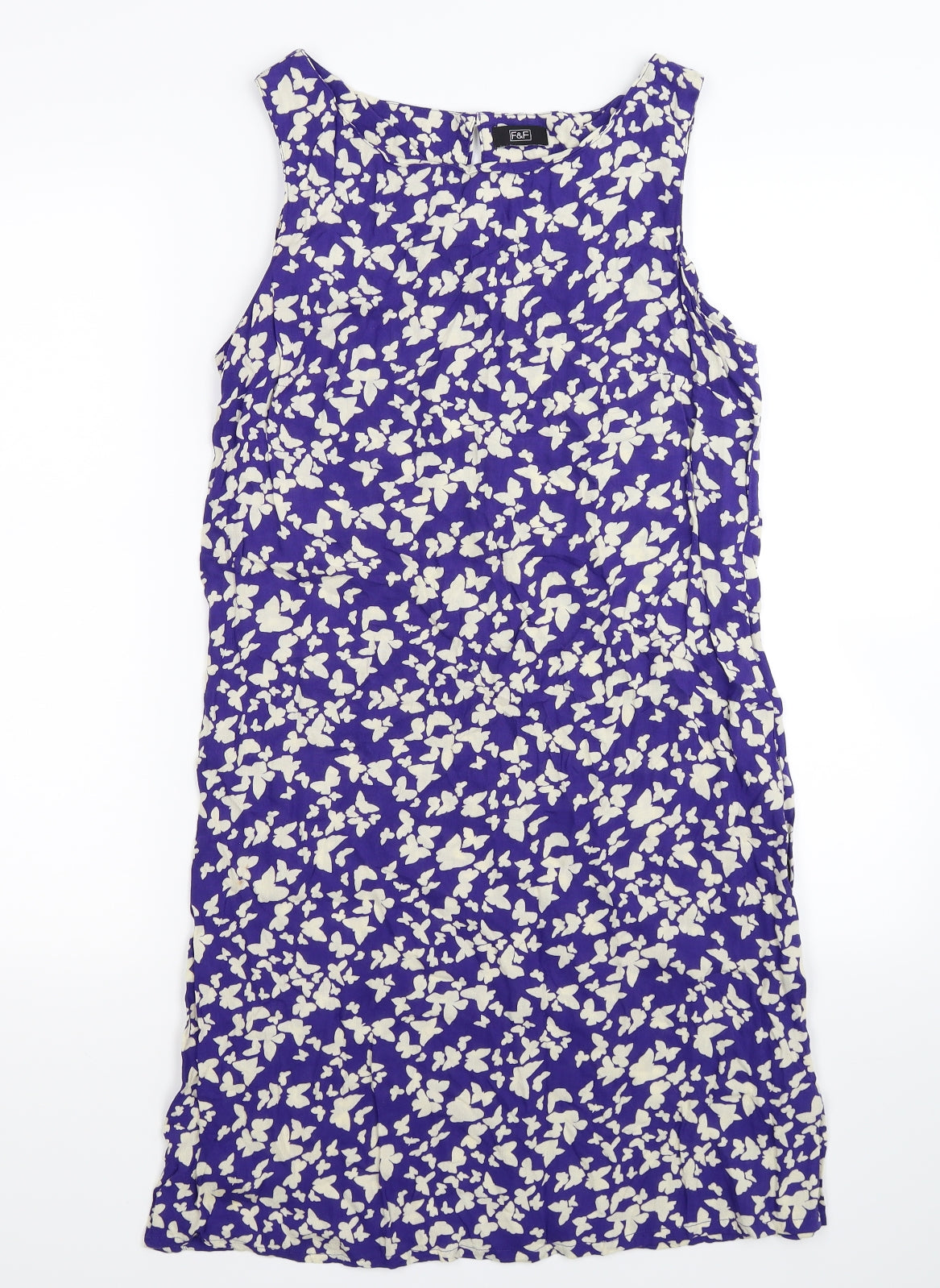 F&F Womens Purple  Rayon Bodycon  Size 8