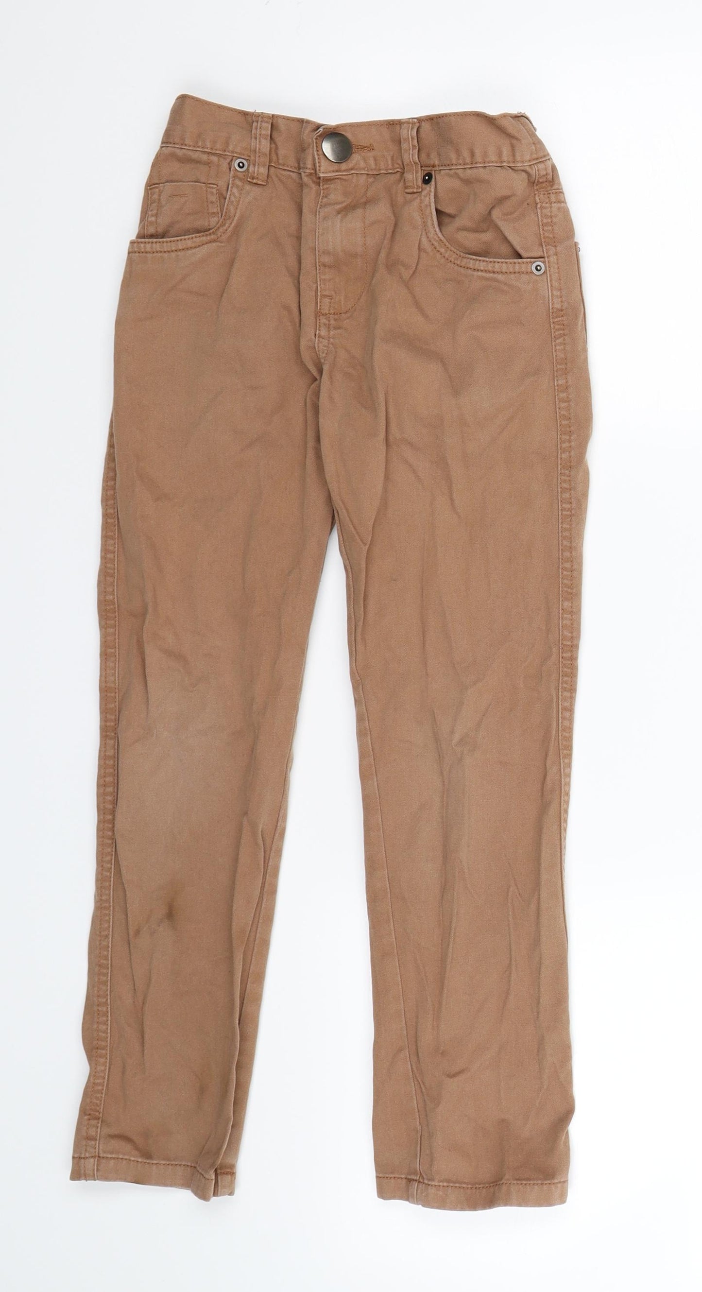 F&F Boys Brown    Trousers Size 7-8 Years