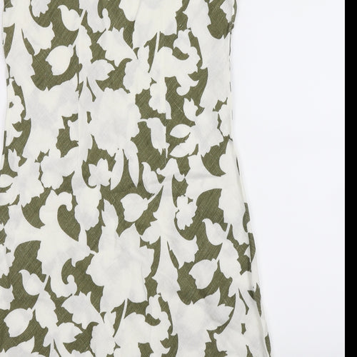 Hobbs Womens Green Floral  Bodycon  Size 14