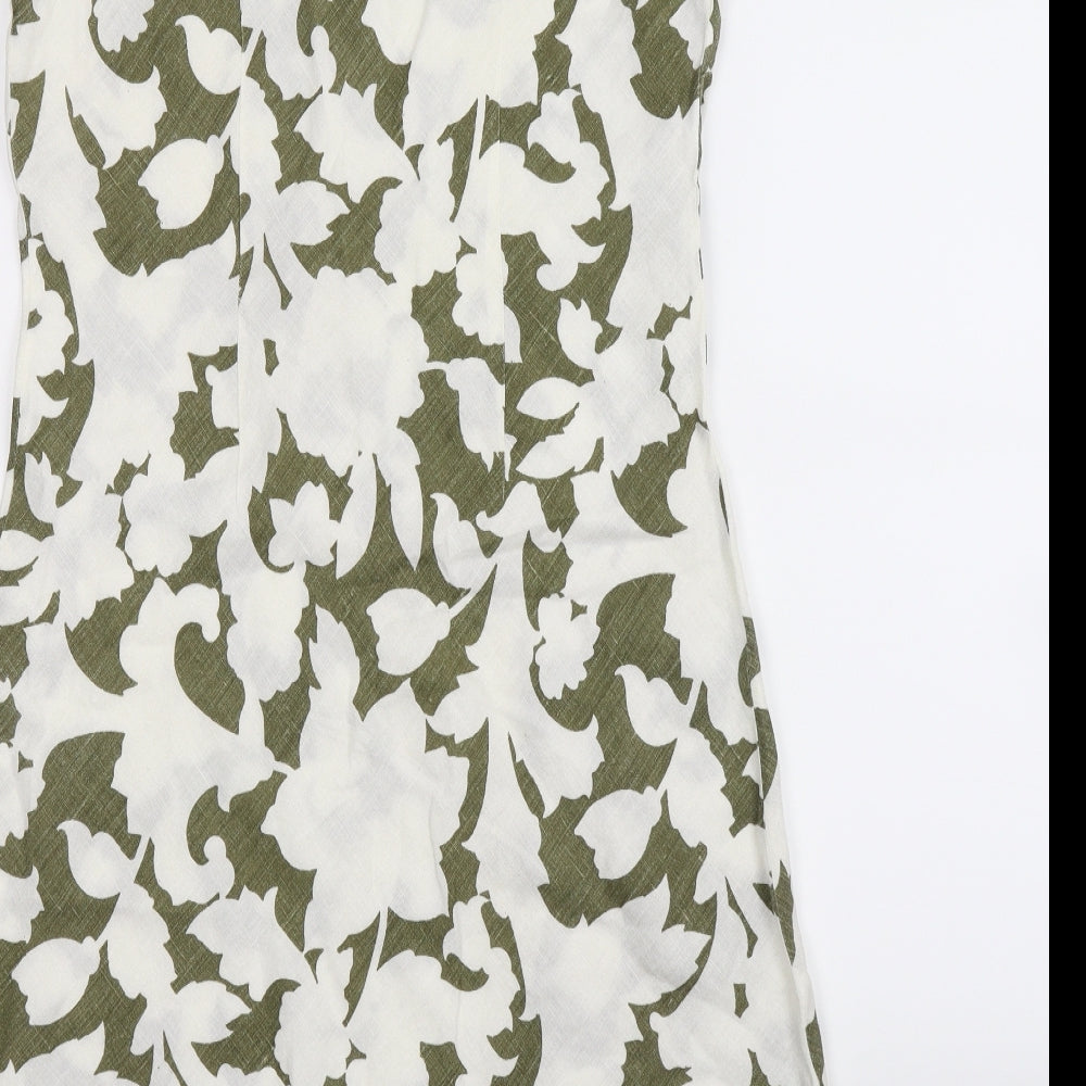 Hobbs Womens Green Floral  Bodycon  Size 14