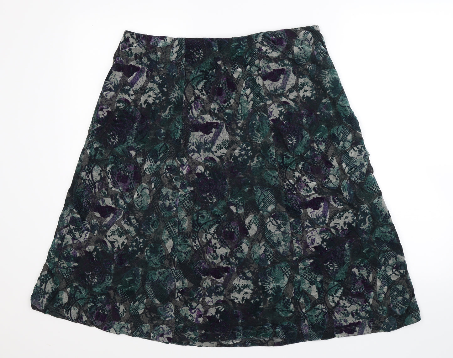 Honor Millburn Womens Multicoloured Fair Isle  A-Line Skirt Size 16