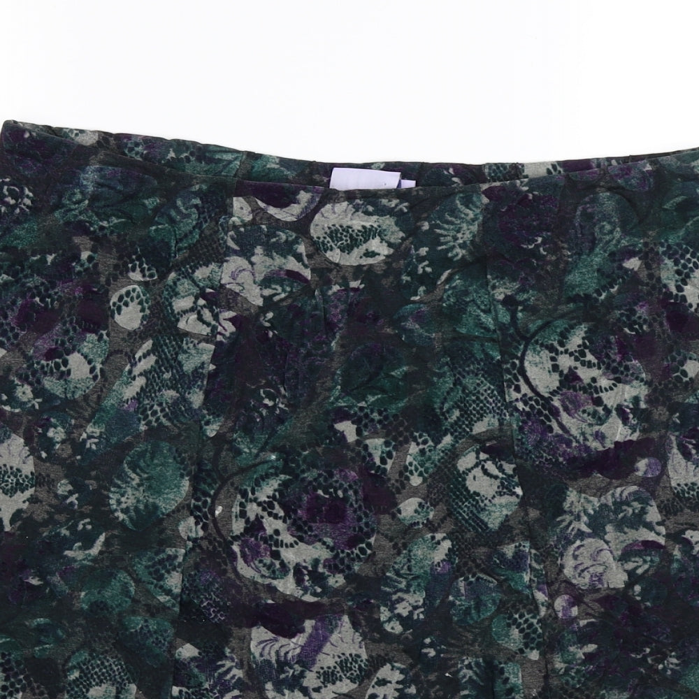 Honor Millburn Womens Multicoloured Fair Isle  A-Line Skirt Size 16