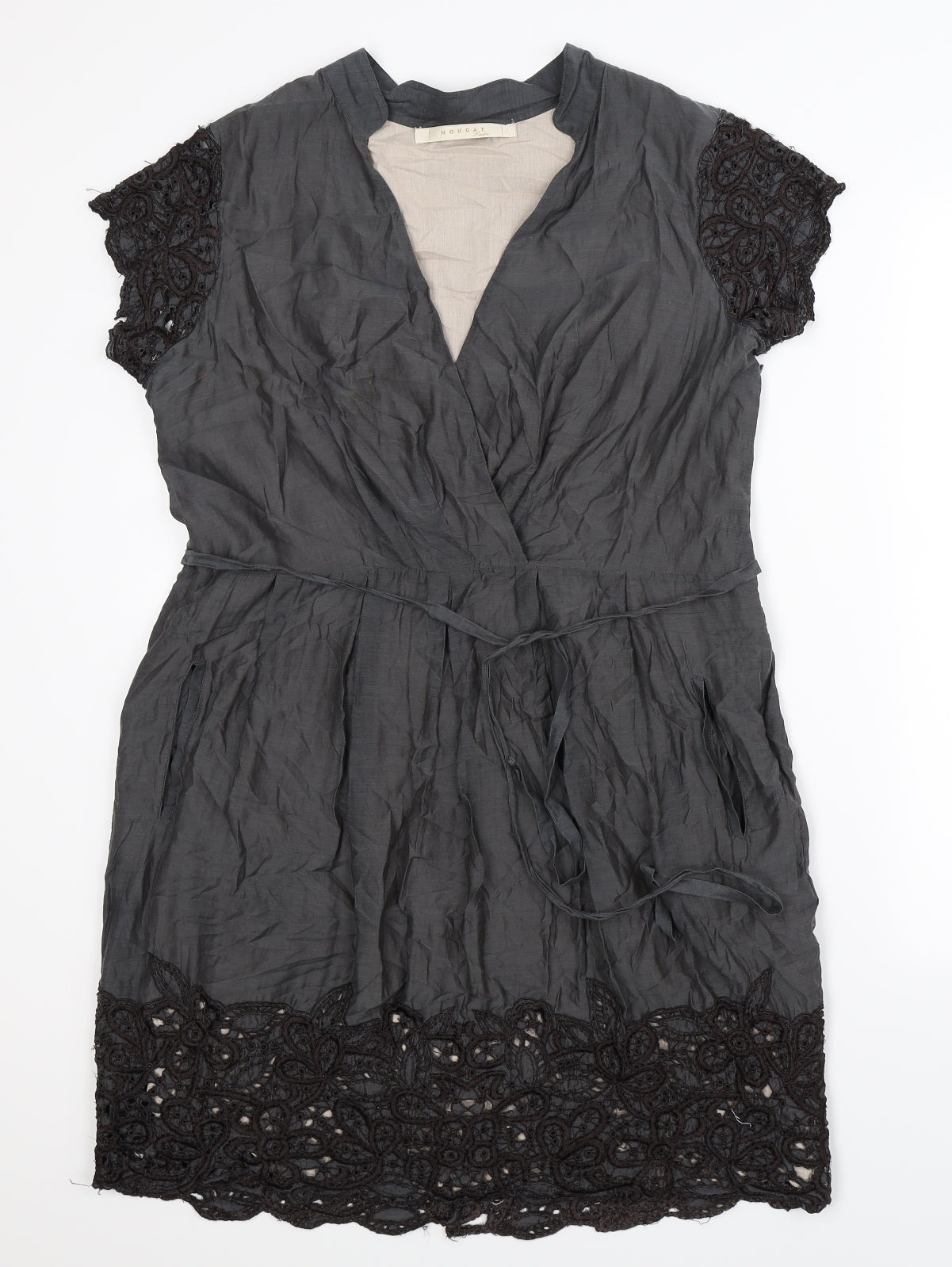 Nougat Womens Grey   Shirt Dress  Size L