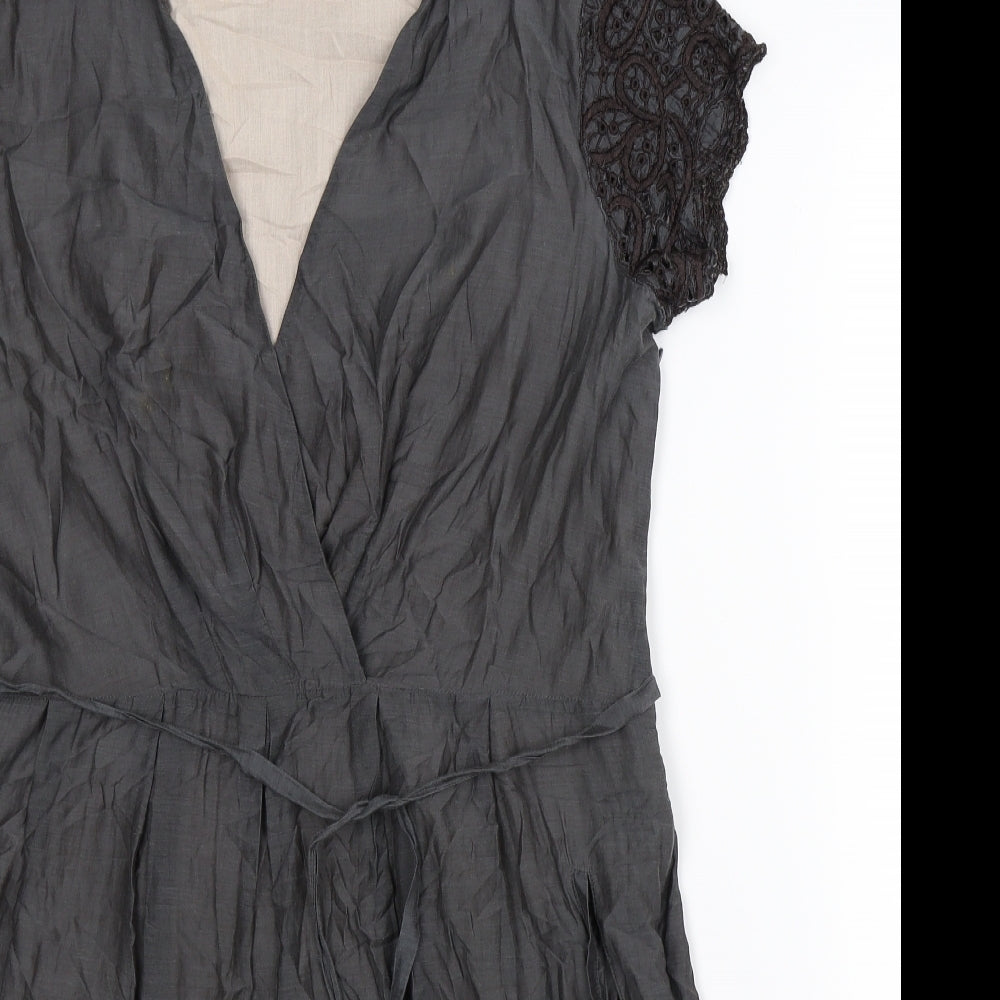Nougat Womens Grey   Shirt Dress  Size L