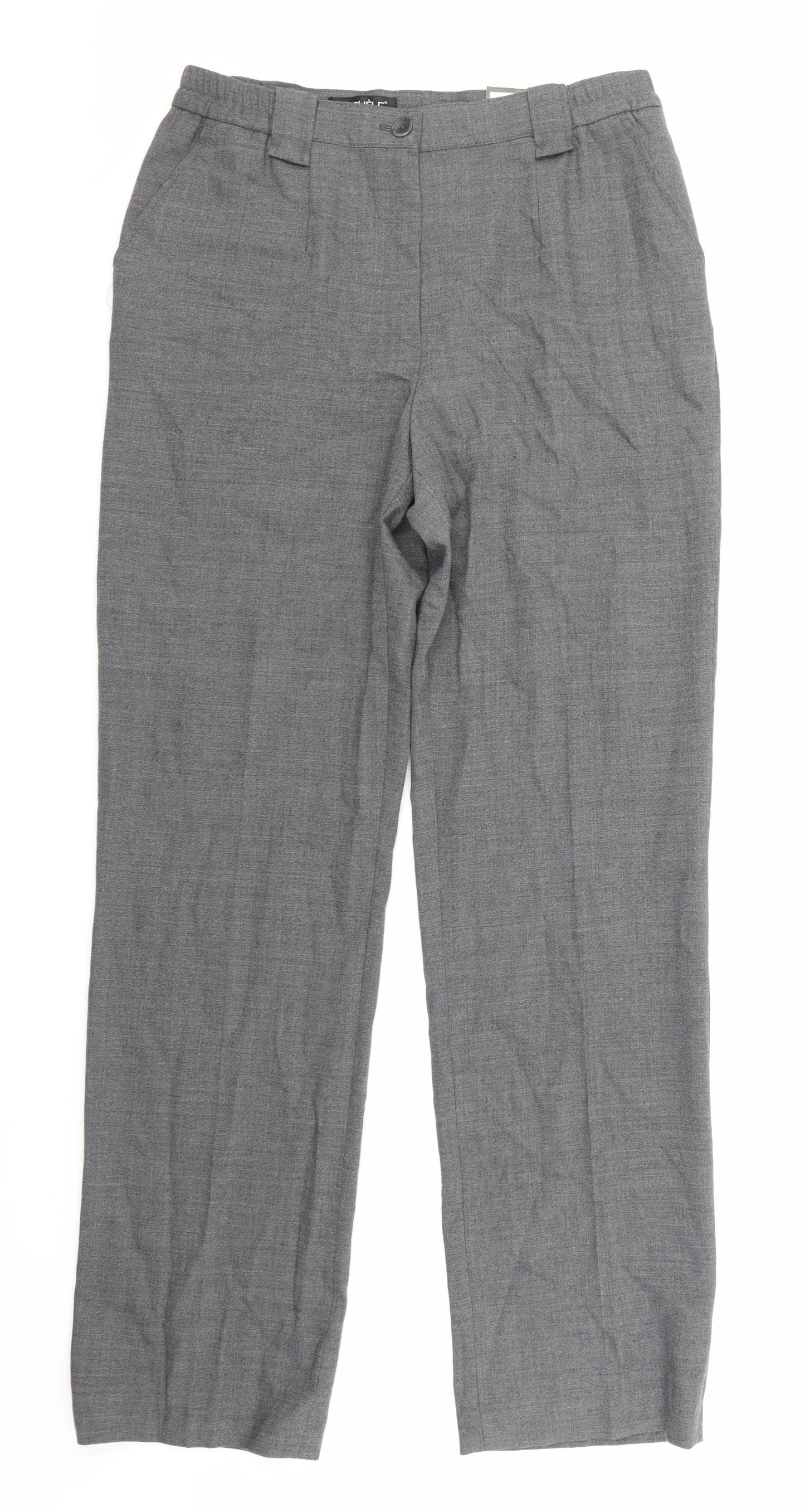 MICHELE Womens Grey   Trousers  Size 12 L30 in