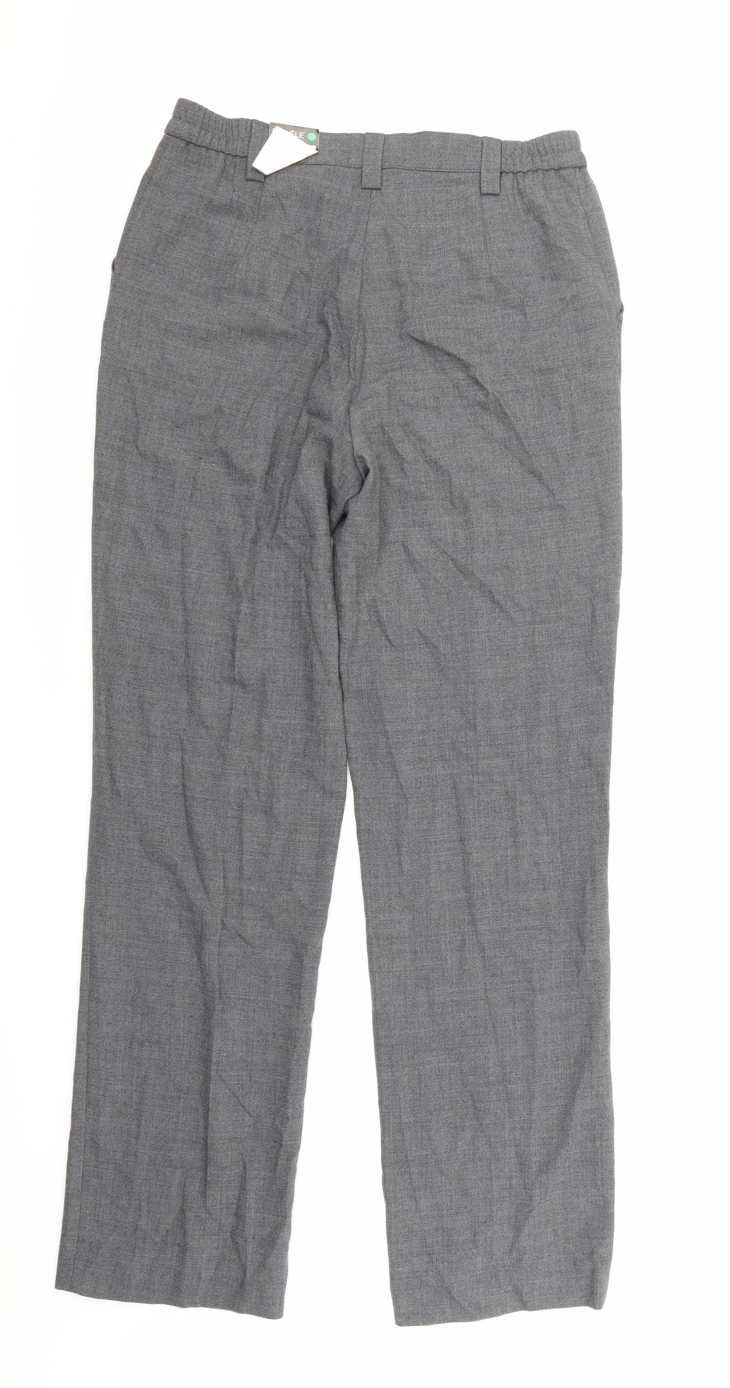 MICHELE Womens Grey   Trousers  Size 12 L30 in
