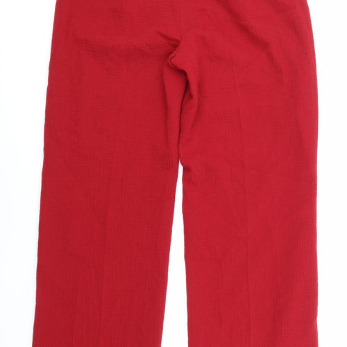 Kalikp Womens Red   Trousers  Size 14 L31 in