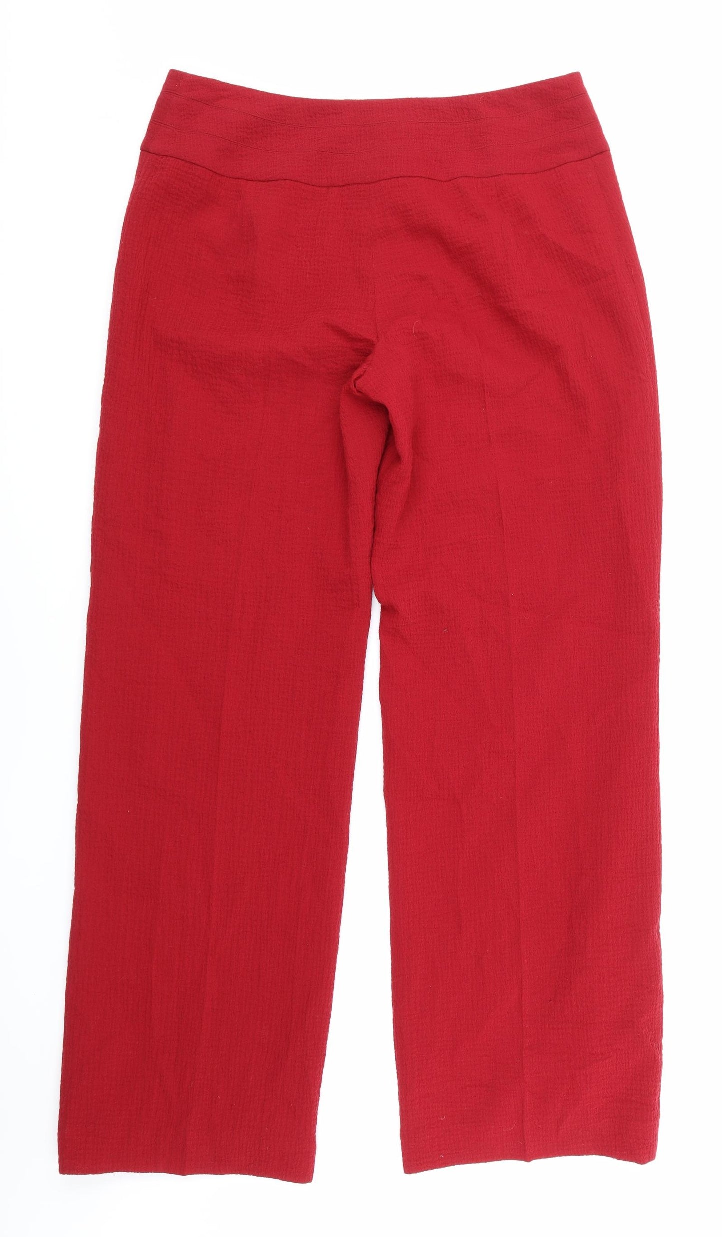 Kalikp Womens Red   Trousers  Size 14 L31 in