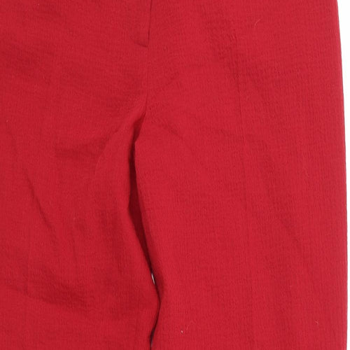 Kalikp Womens Red   Trousers  Size 14 L31 in