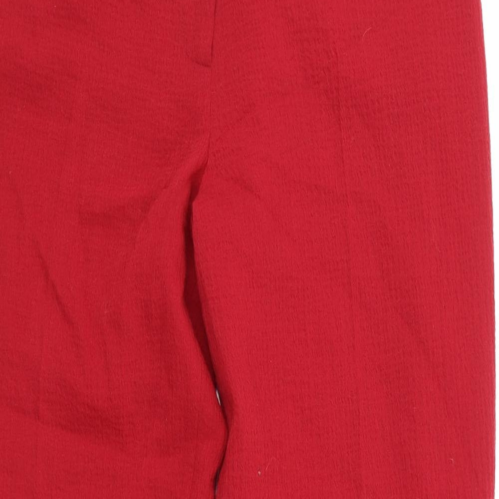 Kalikp Womens Red   Trousers  Size 14 L31 in