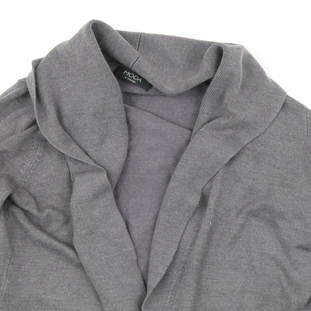 George Womens Purple  Knit Cardigan Jumper Size 16