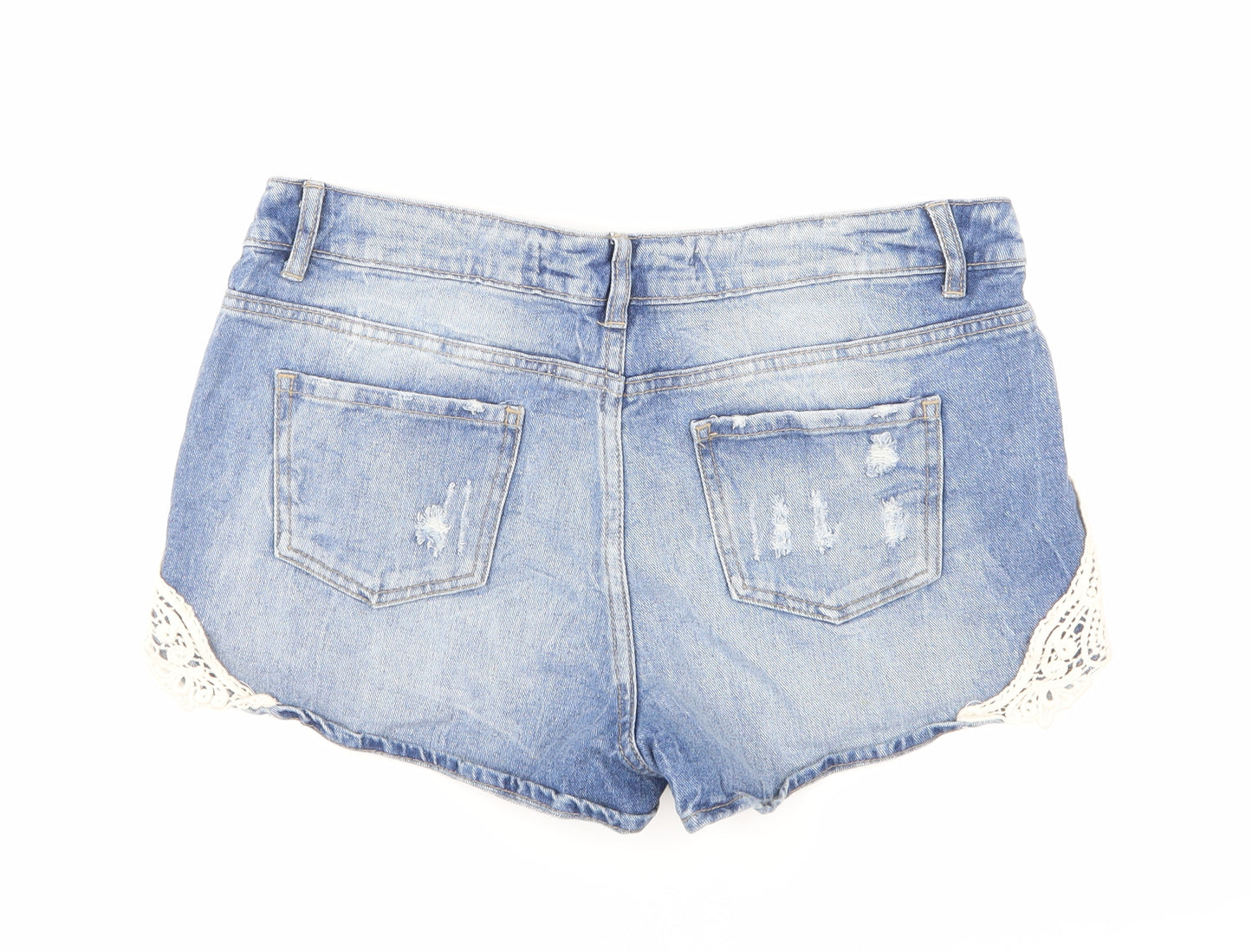 Denim Co Womens Blue  Denim Hot Pants Shorts Size 12