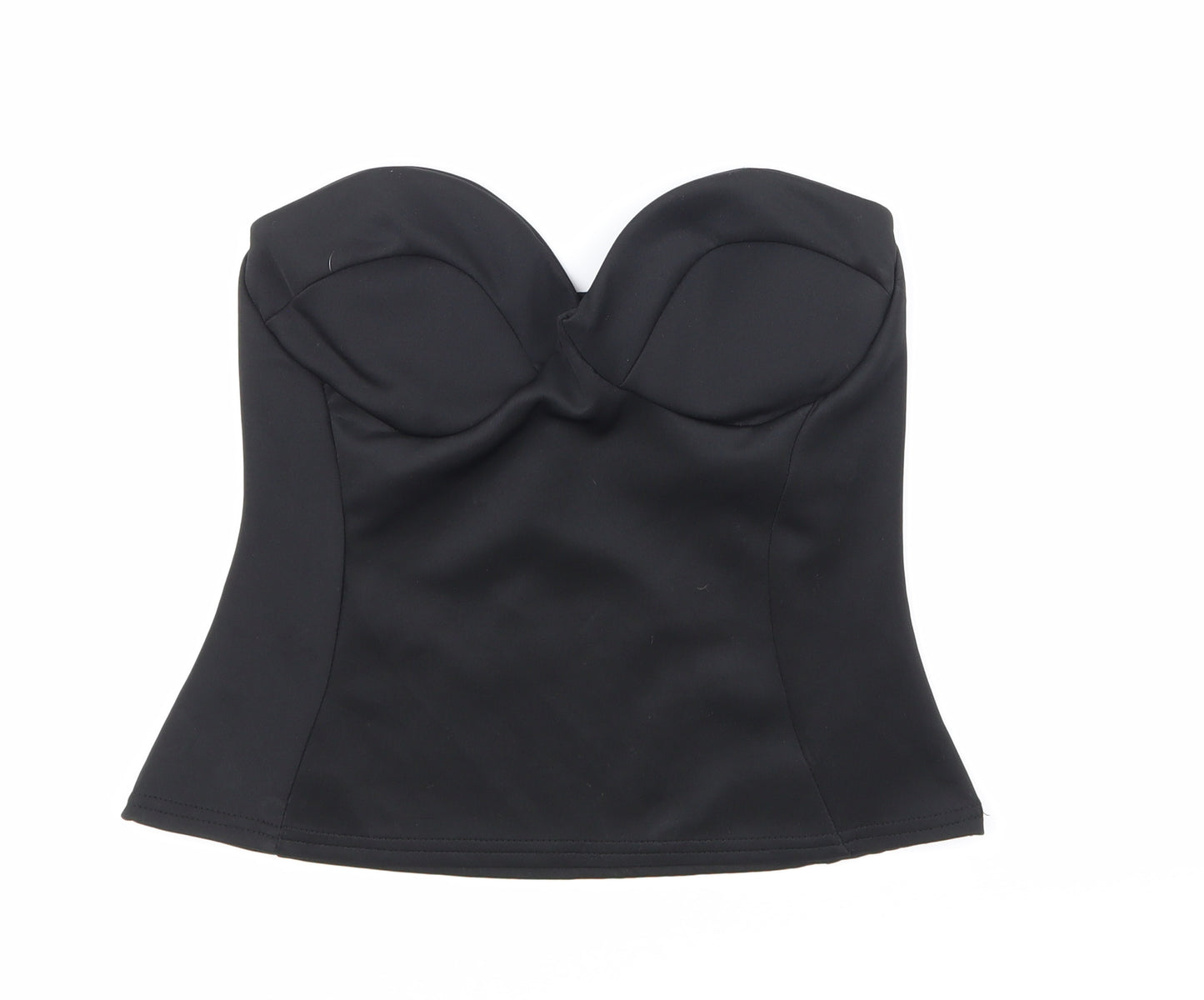 Boohoo Womens Black   Basic Blouse Size 12