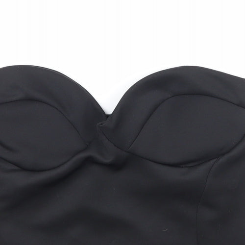 Boohoo Womens Black   Basic Blouse Size 12