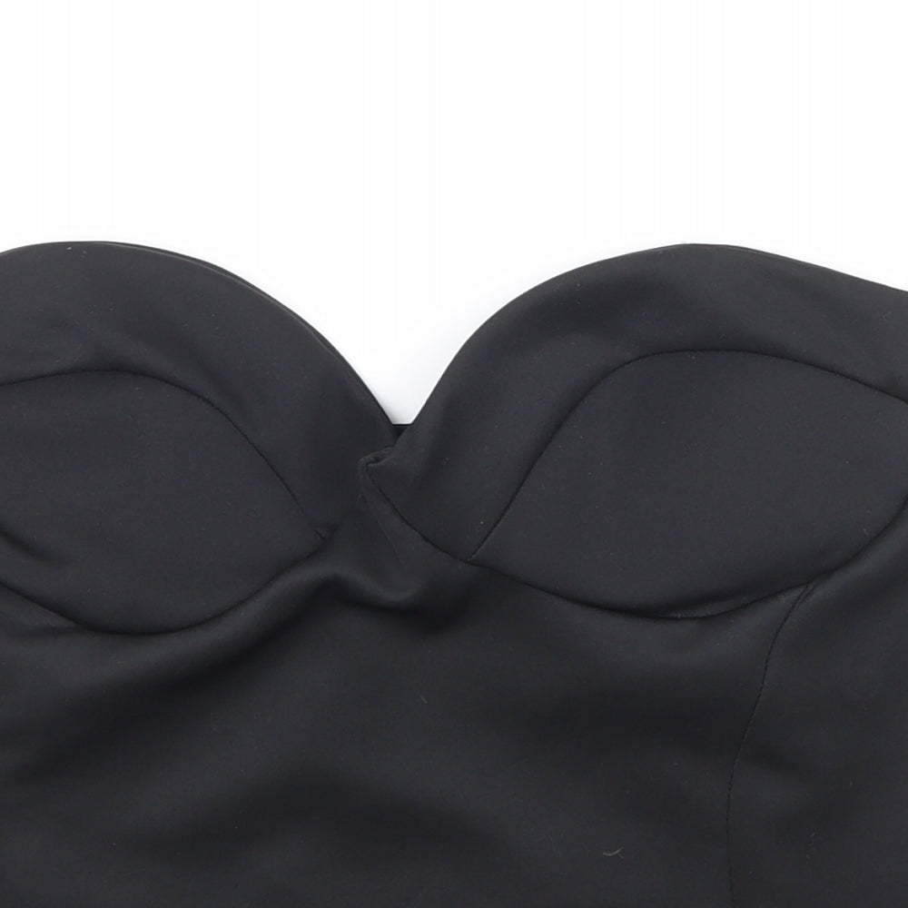 Boohoo Womens Black   Basic Blouse Size 12