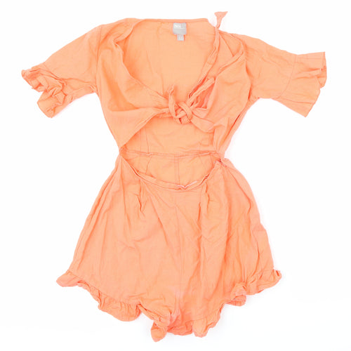 ASOS Womens Pink   Playsuit One-Piece Size 2 L26 in