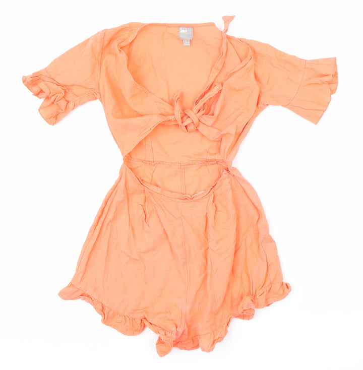ASOS Womens Pink Playsuit One-Piece Size 2 L26 in