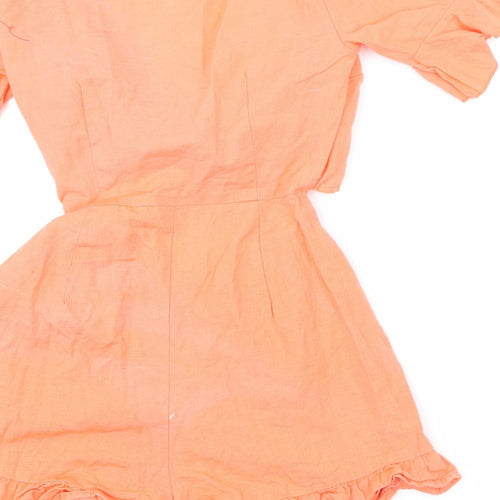 ASOS Womens Pink   Playsuit One-Piece Size 2 L26 in