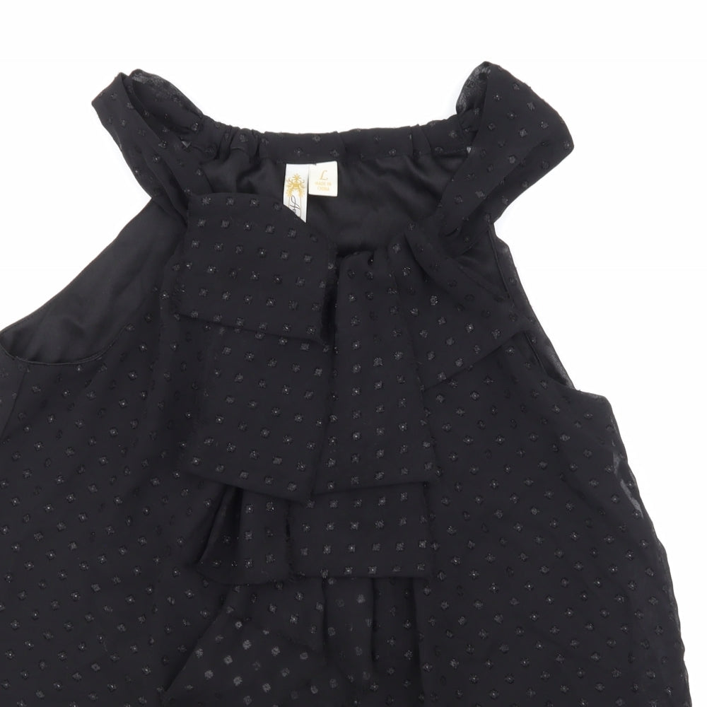 Adiva Womens Black   Basic Blouse Size L