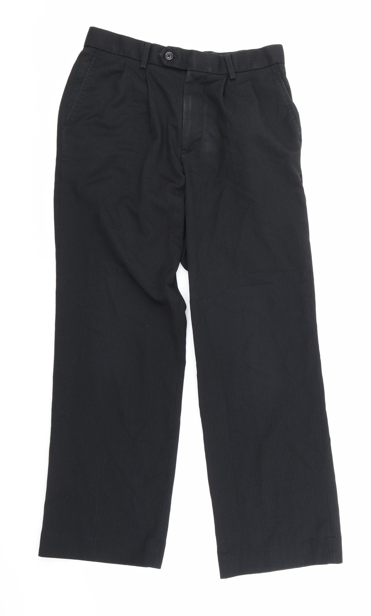 NEXT Mens Blue Striped  Trousers  Size 30 in L27 in