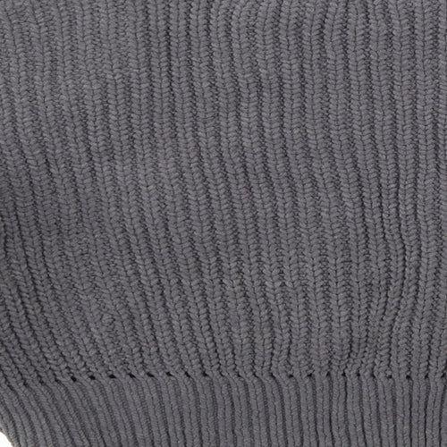 New Look Womens Grey  Knit Pullover Jumper Size M