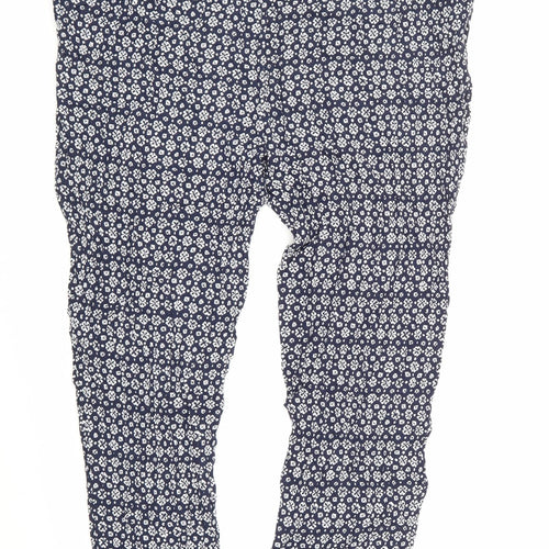 Laura Ashley Womens Blue Geometric  Trousers  Size 16 L26 in