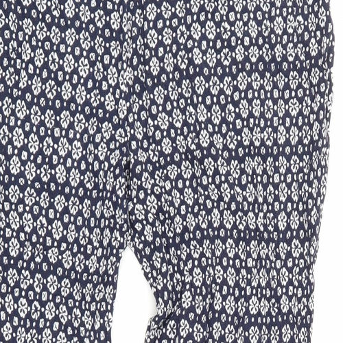 Laura Ashley Womens Blue Geometric  Trousers  Size 16 L26 in