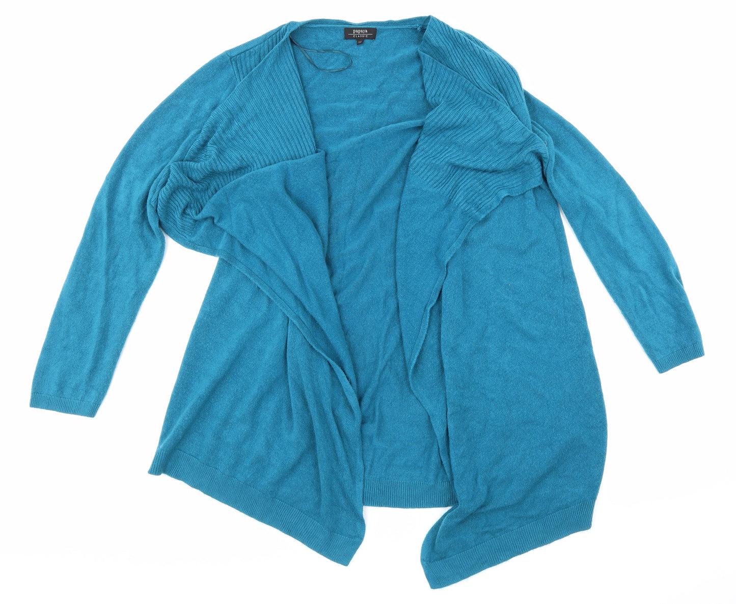 Papaya Womens Blue  Knit Cardigan Jumper Size 12