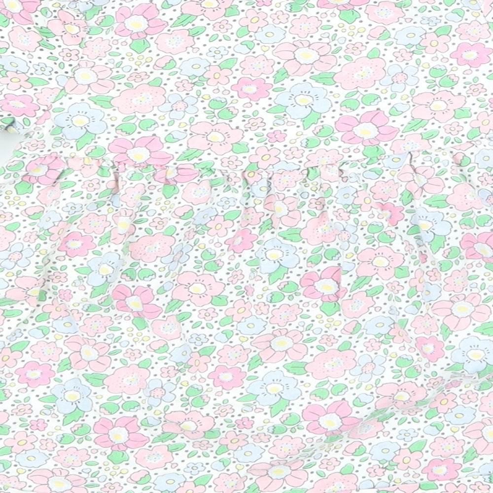 Mini Club Girls Pink Floral  Basic T-Shirt Size 12-18 Months