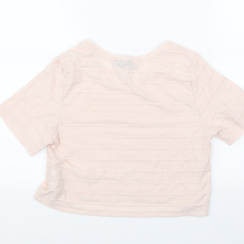 Topshop Womens Pink   Basic T-Shirt Size 8