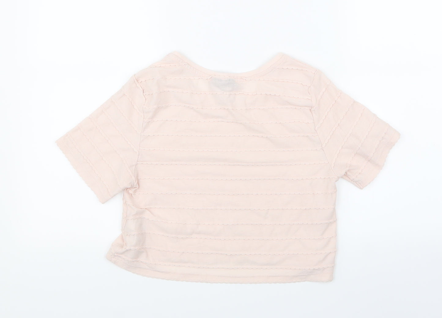 Topshop Womens Pink   Basic T-Shirt Size 8