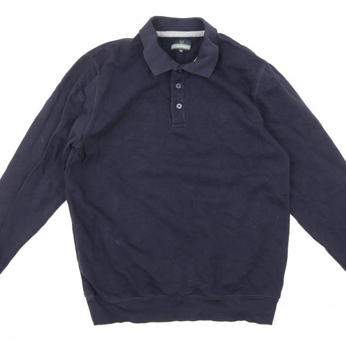 Lincoln Mens Blue   Pullover Hoodie Size M