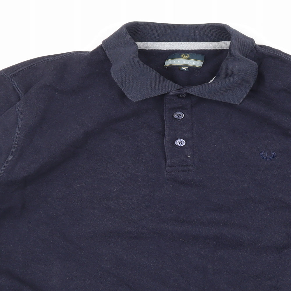 Lincoln Mens Blue   Pullover Hoodie Size M
